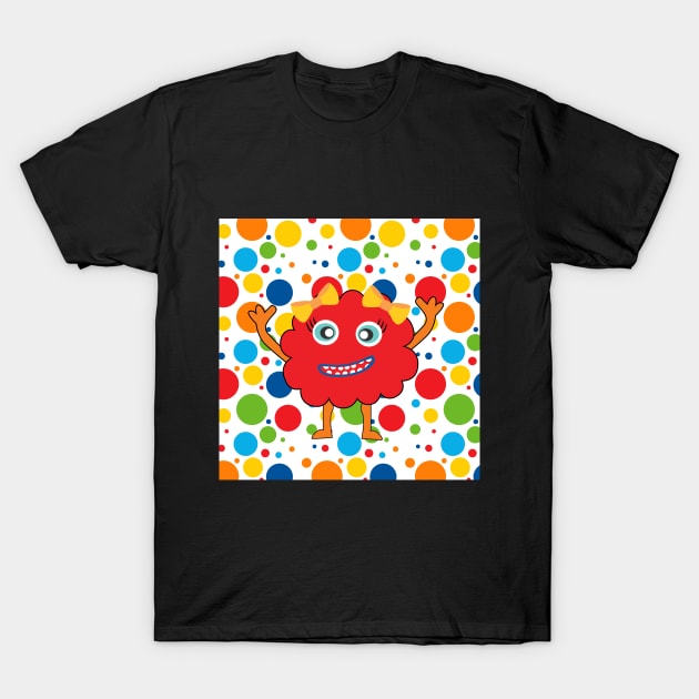 Little Red Monster T-Shirt by This and That Designs